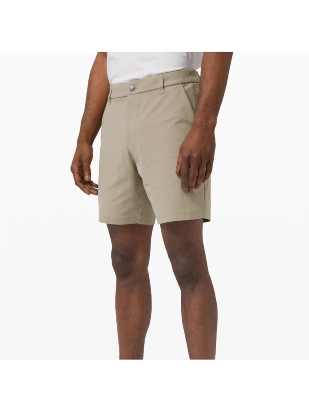 Lululemon Mens Commision Khaki Warpstreme Athletic Shorts 30